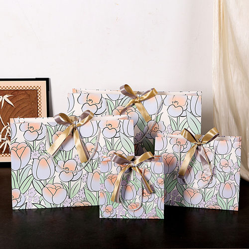 情人节ins风轻奢鲜花包装礼品袋