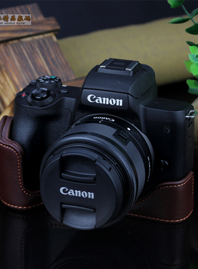 适用于佳能微单相机包EOS M6 II M3 M100 M200 M50半套底座皮套