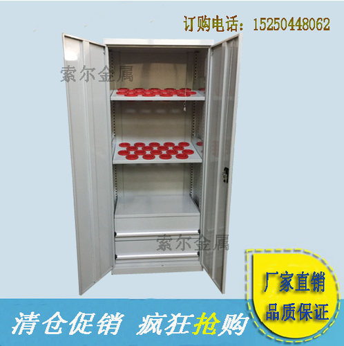 双开门刀具柜加厚零件柜多功能刀柄存放车架BT30/40/50刀柄柜厂家