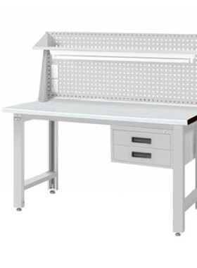 天钢工作台 带挂板抽屉式钳工桌 实验台 装配台 WBS-63021N6