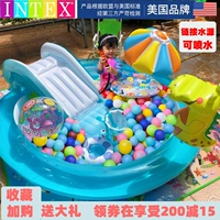 Intex, бассейн для игр в воде для младенца, надувная морская горка