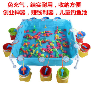 儿童支架游泳池管架水池折叠戏水池 家庭海洋球广场钓鱼池