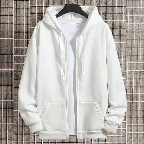 Men's Zip Up Hoodies Women's Fleece Sweatshirts Hip Hop Stre