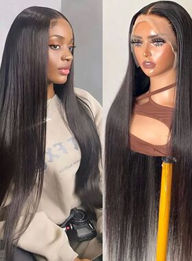 13x5 HD Lace Front Wigs Human Hair 40 50 Inch Pre Plucked 30