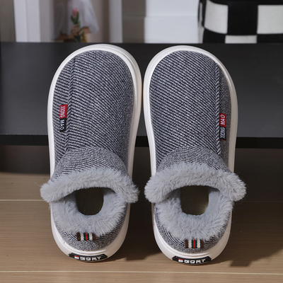 保暖棉鞋女冬季全包跟棉拖鞋可外穿加绒家居厚底防滑带后跟毛毛鞋