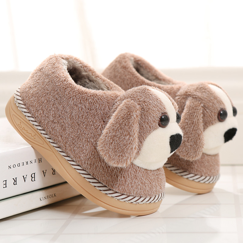 Chaussons enfants en suède pour hiver - semelle caoutchouc - Ref 1031076 Image 5