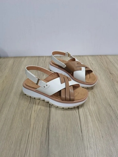 大号女鞋 STONEFLY 36至41码 女士牛皮面料厚底休闲凉鞋 新款