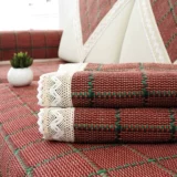 Антистатический электрический нескользящий диван на четыре сезона, современная индивидуальная подушка, из хлопка и льна