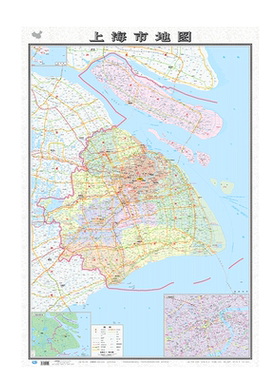 加厚上海市地图2026年新版