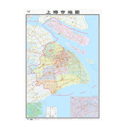 加厚上海市地图2026年新版