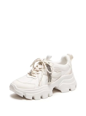 商场同款2026新款星河蝴蝶老爹鞋小白鞋厚底运动休闲女鞋ECE14AM6