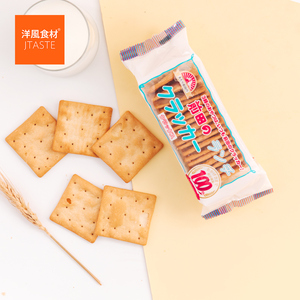 日本进口零食品 前田午餐苏打饼干（小）85g