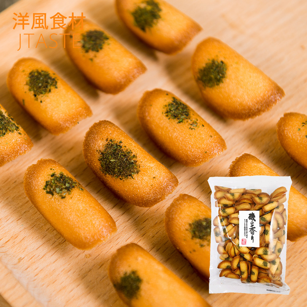 日本进口零食品 池重 海苔味松饼 110g 好吃的香脆饼干