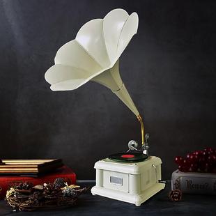 欧式复古留声机模型摆件创意家居饰品影楼摄影道具酒吧餐厅摆饰品