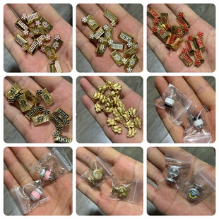 【合金】新春马年JC元宝kitty发财咖啡杯黄油小熊甜美DIY配饰