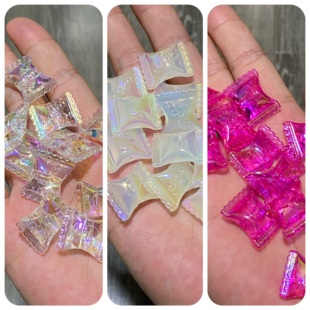 手绘糖果袋子底胚夜光百搭夏日甜美可爱透DIY手包链钥匙扣女配饰