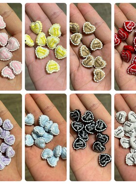 【合金】爱心花束珍珠花kitty缝补熊美乐蒂桃子猪企鹅苹果DIY配饰