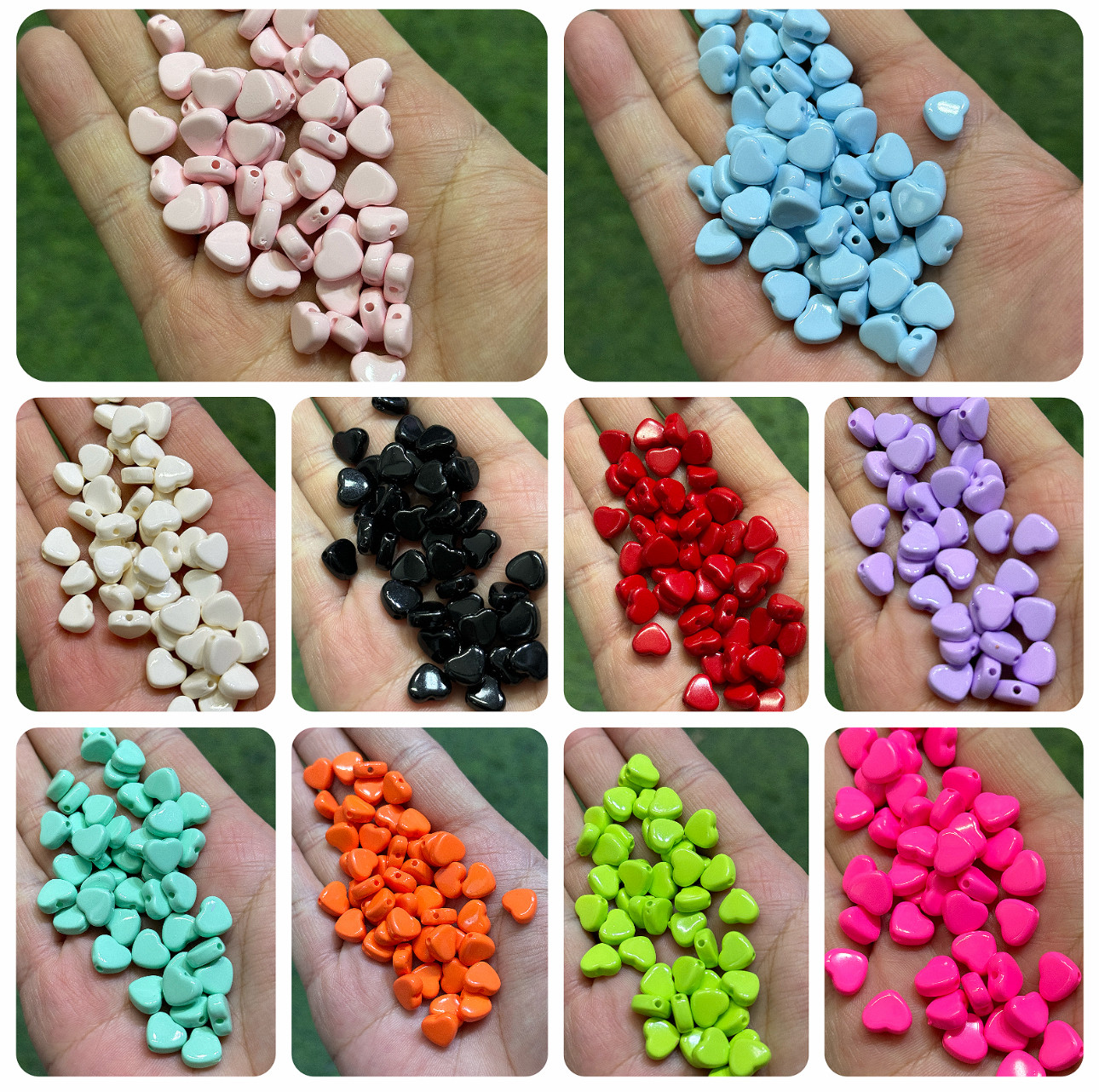 烤漆亚克力昭和芭比系胖星星k11爱心隔珠diy手机包链钥匙扣配饰