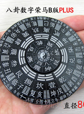 指尖陀螺金属合金指间天干地去太极八卦数字转盘玩具唯求兮杜愁新