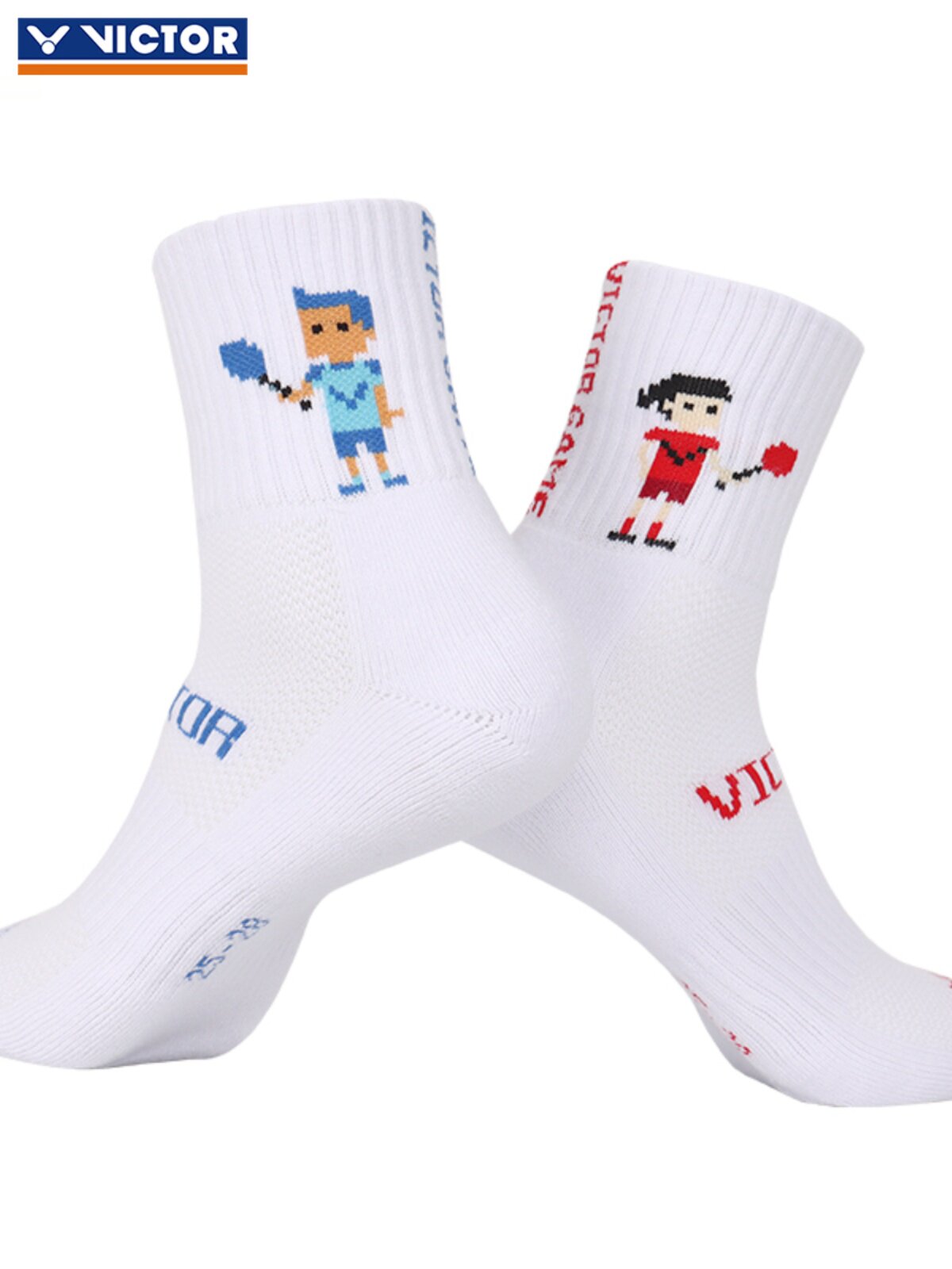 正品VICTOR胜利羽毛球袜SK112/157专业毛巾底男女运动袜中筒透气