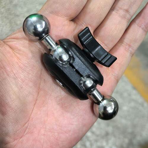17mm球头转1/4内外车载手机支架万向云台转接头豌豆荚连接配件