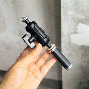 360度旋转金属加长杆云台三脚架延长1/4转1/4通用手机自拍架配件