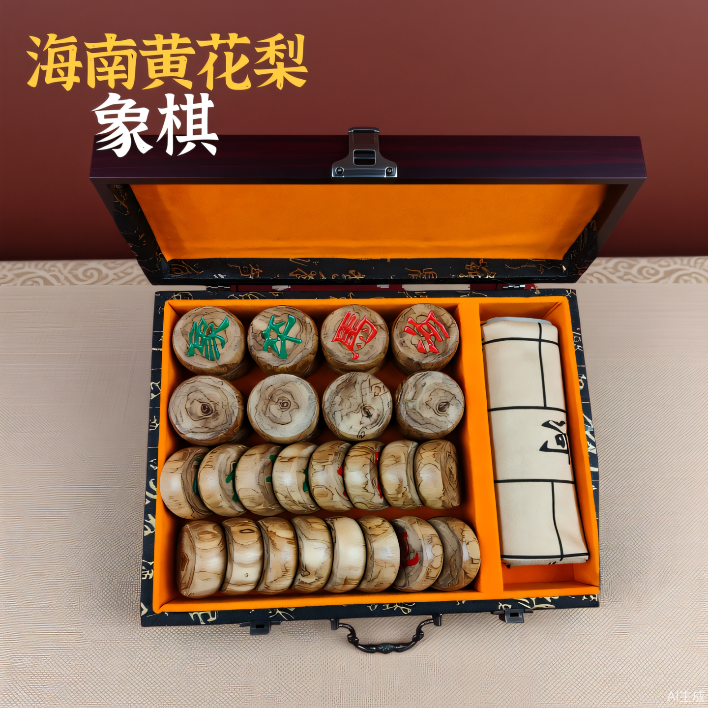 实木海南黄花梨中国象棋套装高档手提礼盒套装送礼送长辈送领导