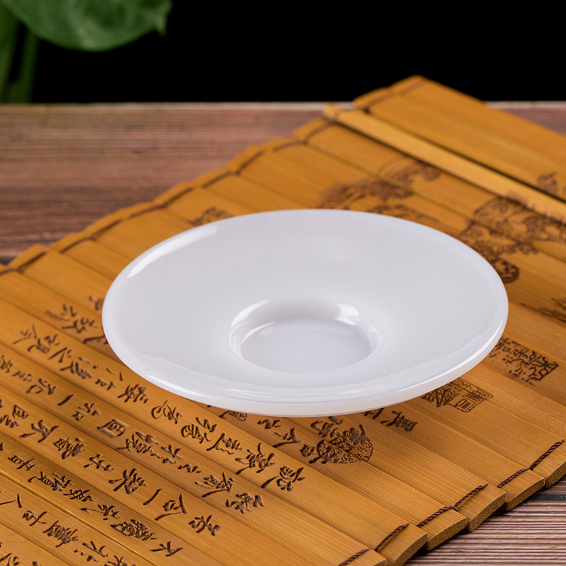 功夫茶具杯托陶瓷茶杯底碟杯垫