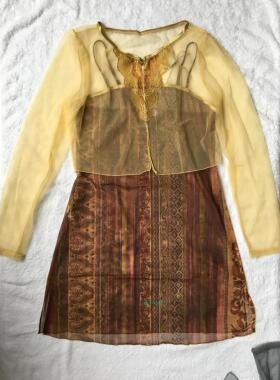 莎莲妮 SM1203 透气吊带睡裙