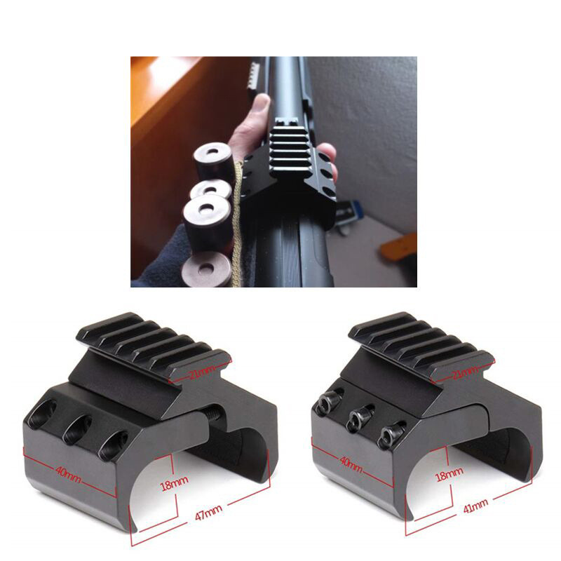 41-47mm管径可调取景器夹20mm轨道安装户外相机望远镜导轨铝合金