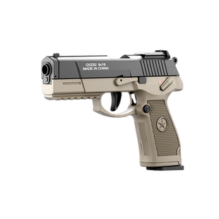 反吹软弹92 QSZ-92式连发抛壳软弹枪男孩真空仓挂机小手枪玩具枪