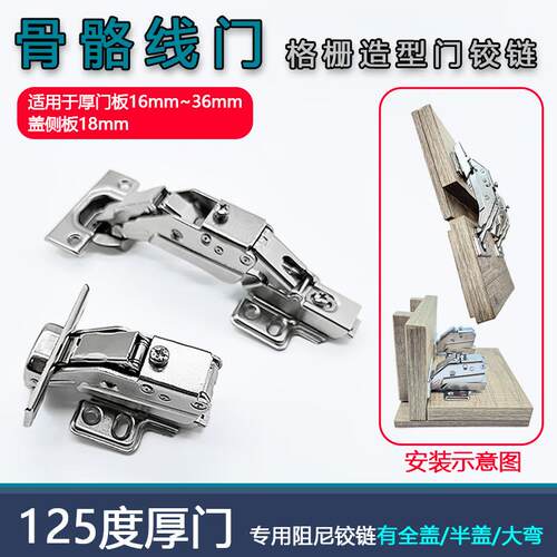 骨骼线门36厚125度铰链