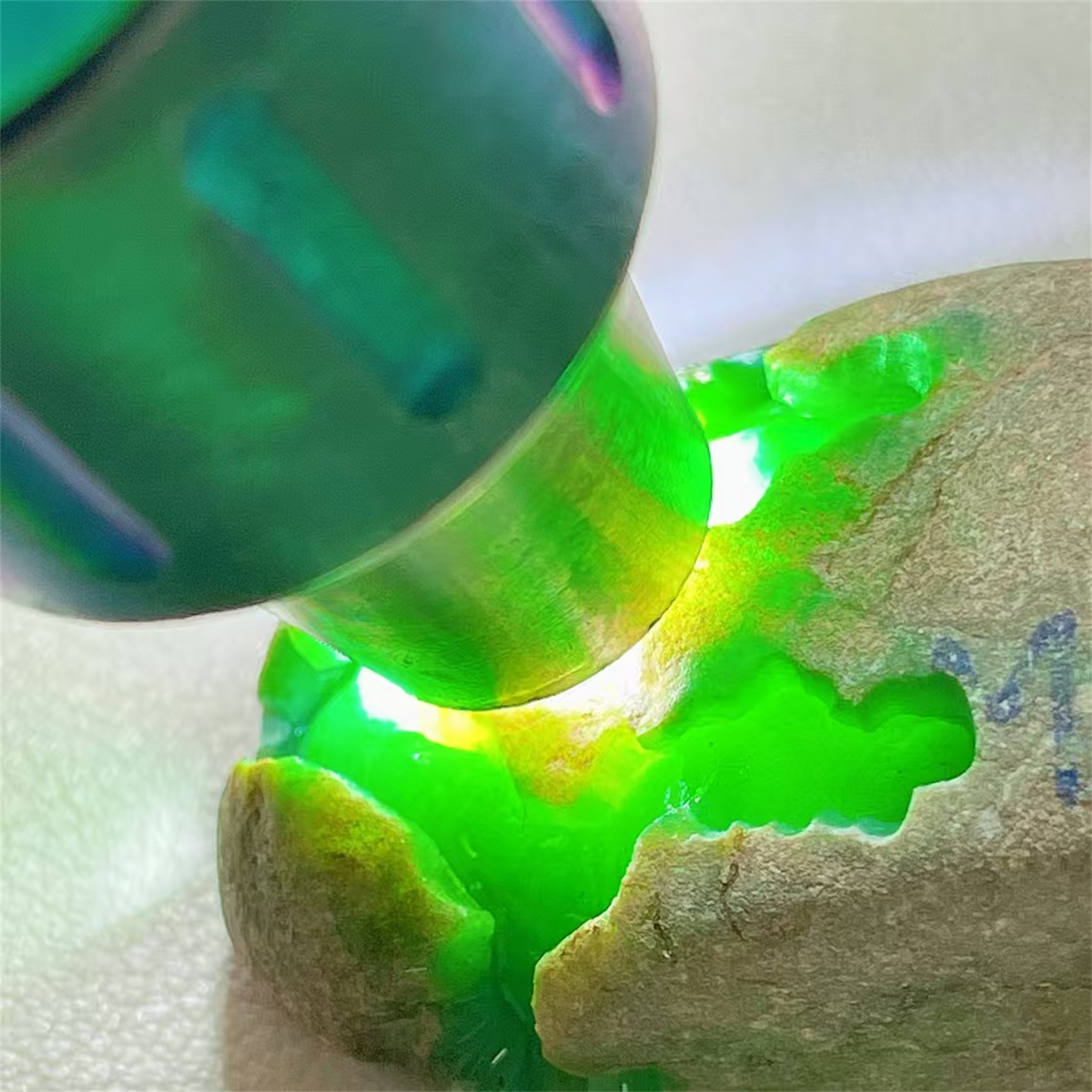 精品缅甸天然翡翠原石色料