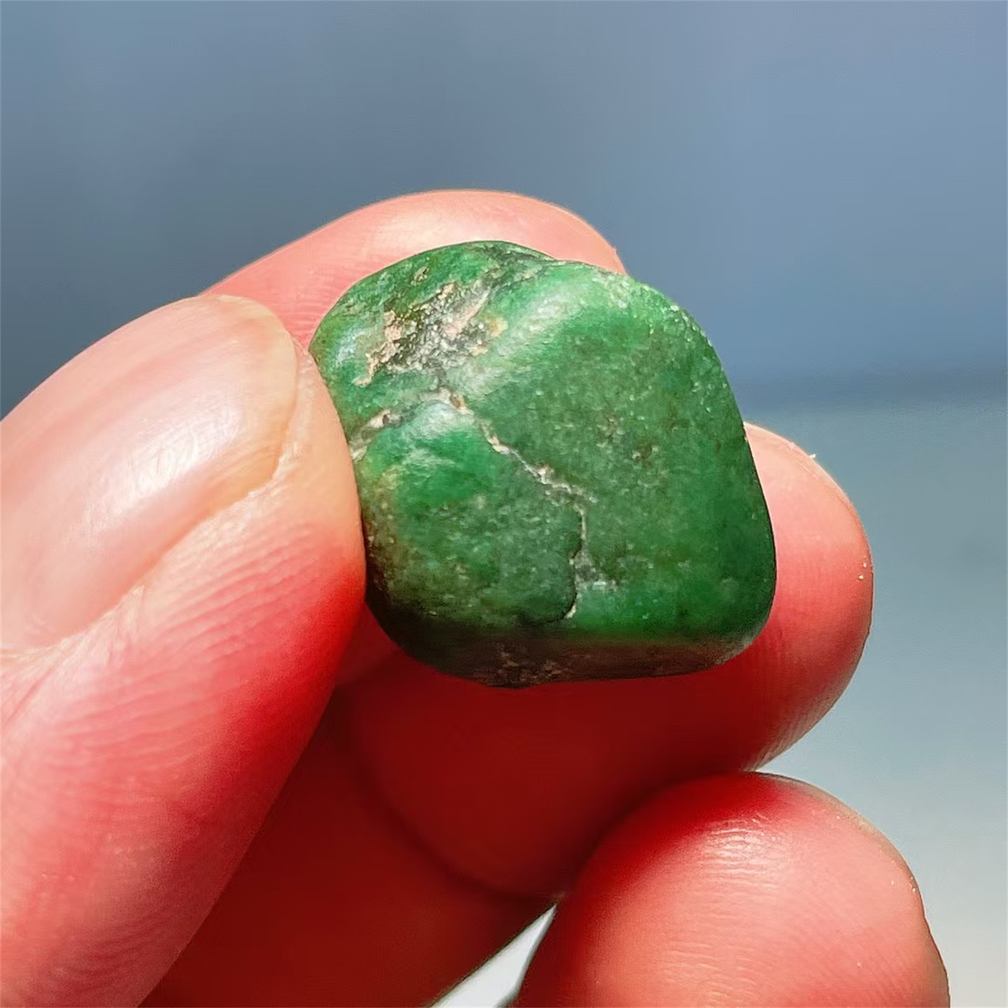 缅甸老坑后江翡翠原石色料7克