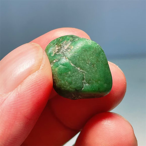 缅甸老坑后江翡翠原石色料7克