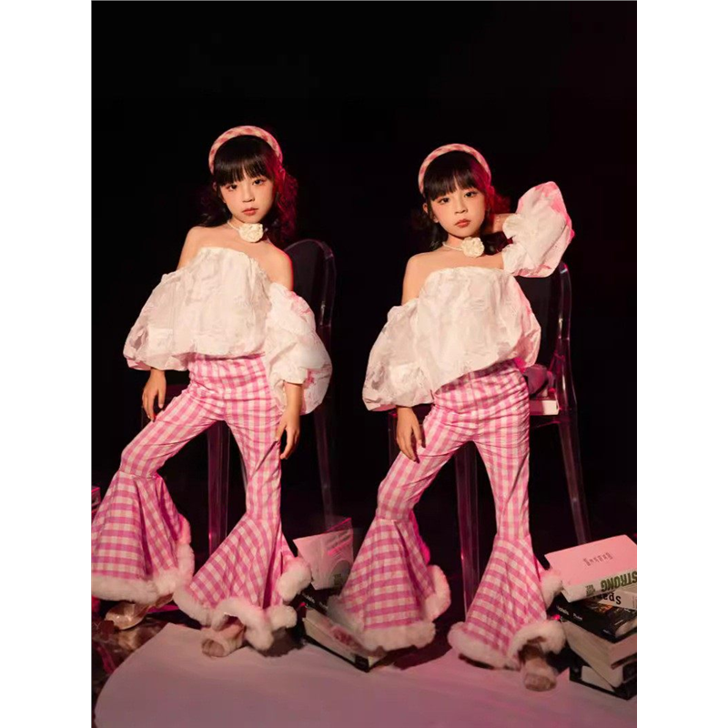 走秀演出服拍复古年代机车女童港风儿童喇叭裤主题照相馆怀旧8090,童装/婴儿装/亲子装,儿童演出服,淘宝优惠券,粉丝福利购,淘宝优惠卷