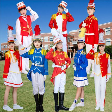 鼓号服装服装服装鼓乐队儿童管乐服仪仗队升旗手少儿中小学生服装