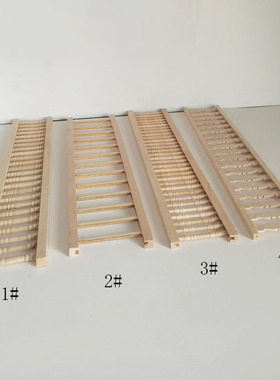 梦工坊1:12娃娃屋dollhouse迷你木制扶手过家家玩具B041