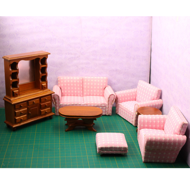 1:12 인형의 집 인형의 집 미니 나무 작은 가구 모델 놀이 집 장난감 거실 2131