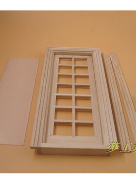 1:12娃娃屋dollhouse迷你木制小家具模型过家家玩具素坯门架B018