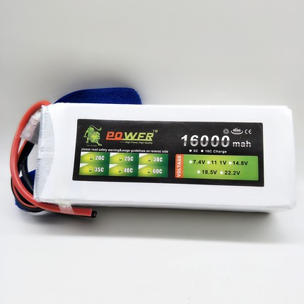 厂家直销植保机电池12000 16000 22000毫安22.2V 20C 25C 30C