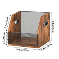 The vinyl record storage box, desktop magazine storage box, CD storage box and storage rack can hold up to 60 records thumbnail 4