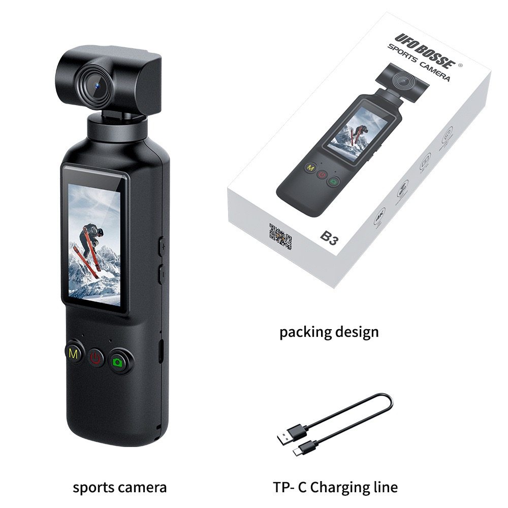 跨境4K高清口袋运动相机手持照相机户外摄像机 WIFI可旋转