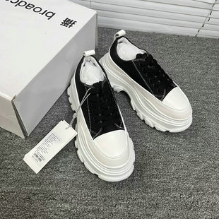 女厚底真皮增高休闲鞋 ～限量松糕鞋 捡漏尾货 播家 猫店下架款