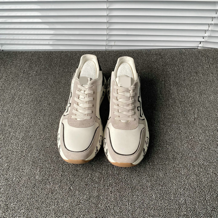 配真皮牛皮男鞋复古休闲运动鞋