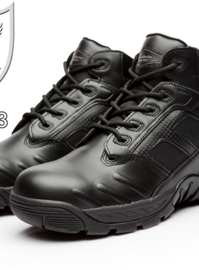 正品君洛克D12013 黑色战术靴 耐磨登山鞋5寸作战靴包邮