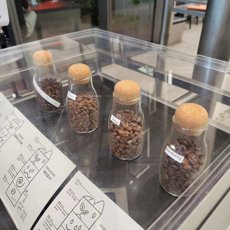 日式风耐热玻璃咖啡豆杂粮密封罐