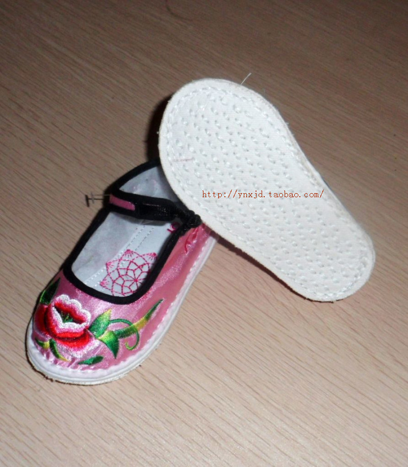 Chaussures enfants en tissu en satin pour Toute saison - semelle coton - Ref 1050340 Image 3