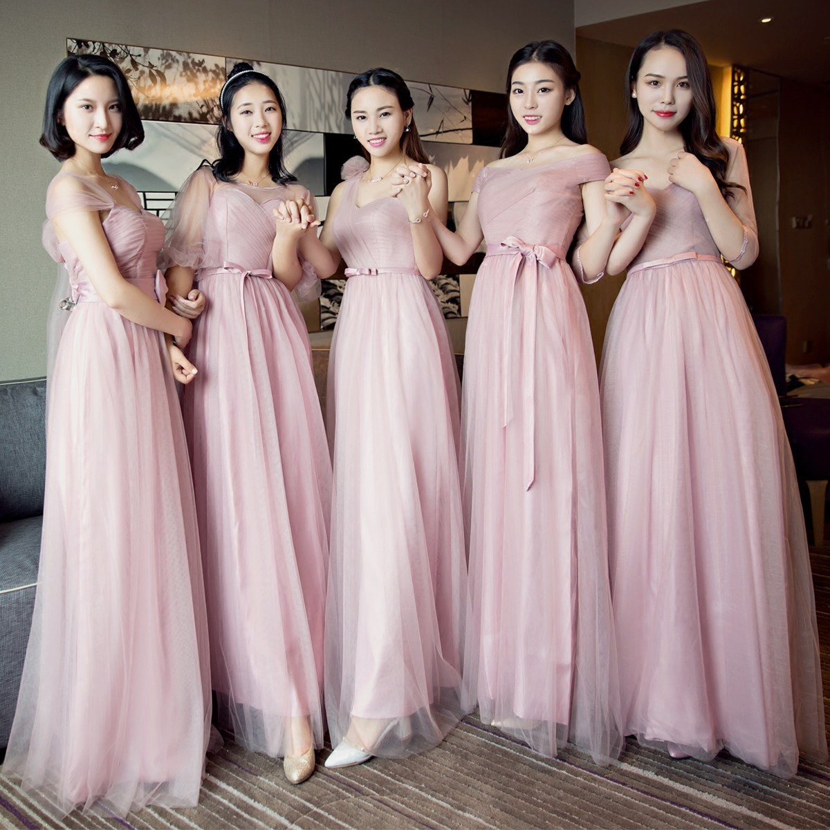 伴娘服姐妹裙长款闺蜜团2022春夏新款一字肩显瘦粉色气质晚礼服女|msdalam kategori Butik wanita / wanita, perkahwinan/Cheongsam/pakaian, pakaian/malam - dari Buy2taobao.com untuk memberikan perkhidmatan ejen Taobao profesional membeli