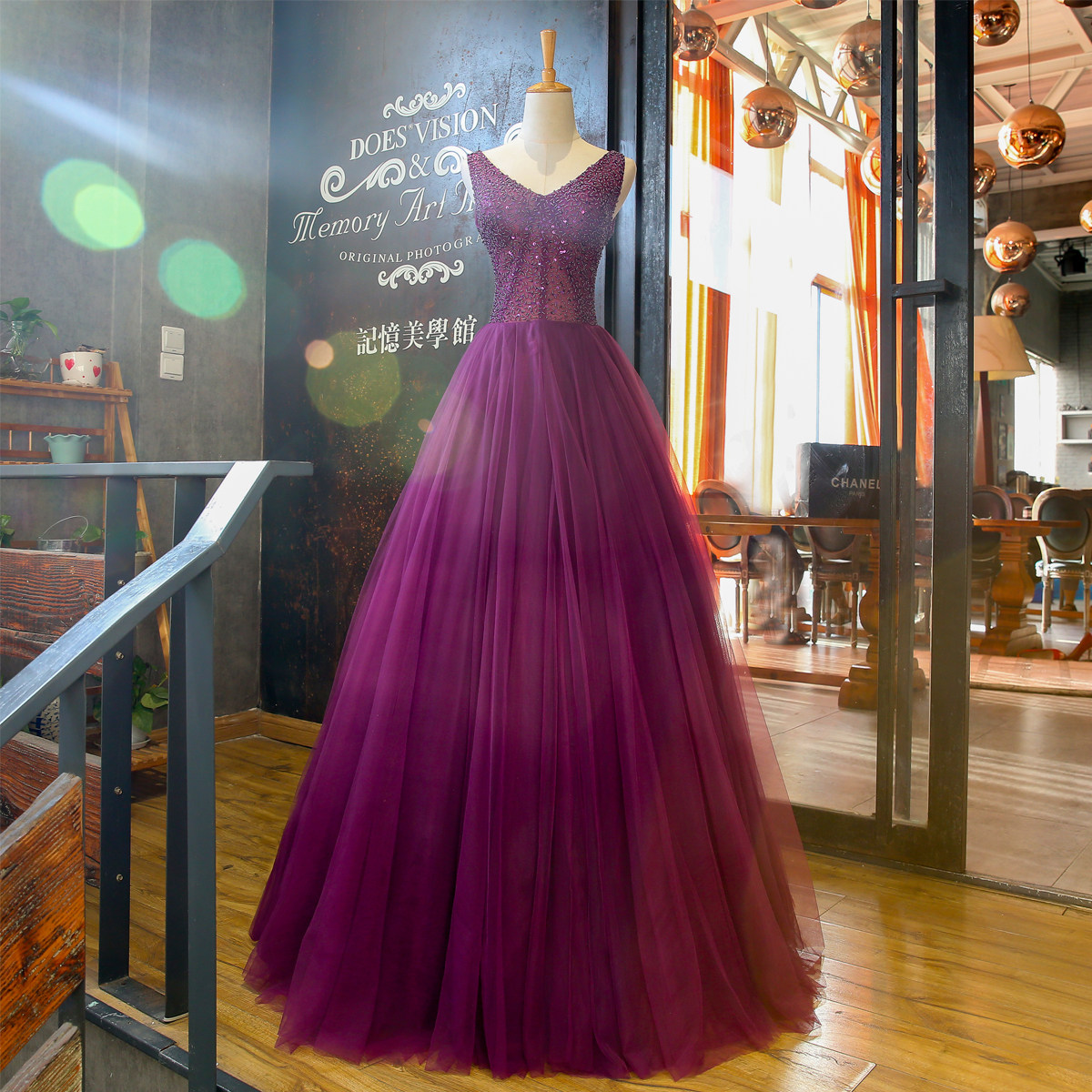 年会晚礼服长款2019春夏新款新娘婚礼宴会敬酒服显瘦V领蓬蓬裙女|msdalam kategori Butik wanita / wanita, perkahwinan/Cheongsam/pakaian, pakaian/malam - dari Buy2taobao.com untuk memberikan perkhidmatan ejen Taobao profesional membeli